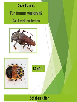 cover image of Für immer verschwunden? Band 1 Käfer und Schaben